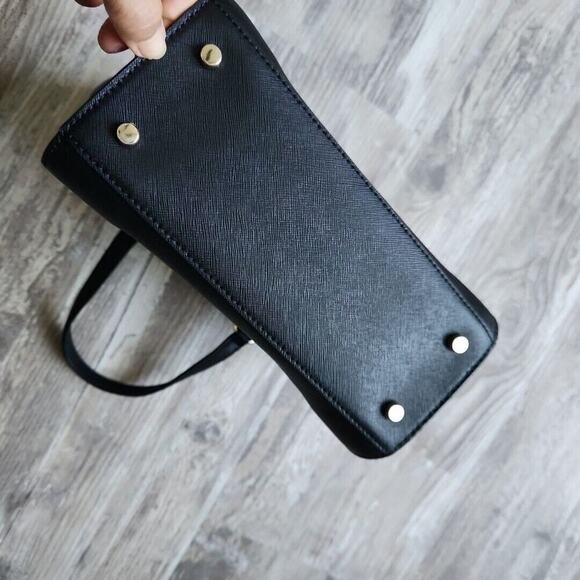 Kate Spade New York Laurel Way Jeweled Small Hadlee Handbag + Wallet Black EUC - Picture 9 of 16